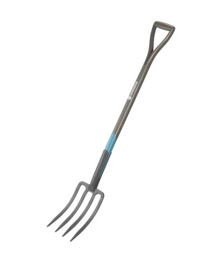 GARDENA Fourche a becher NatureLine Manche bois 100% FSC  Poignée ergo en D  Dents acier trempé  Garantie 10 ans (17002-20)