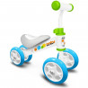 Draisienne Baby Walker Skids Control - Cadre acier ergonomique - 4 roues PVC - Confortable et sécurisé - Vert