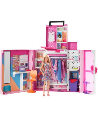 Barbie - Barbie Et Son Mega Dressing - Poupée - 3 ans et +