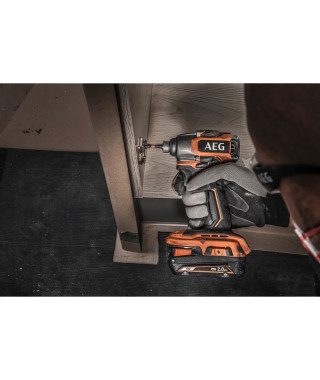 AEG Visseuse a chocs Subcompact 18V BRUSHLESS  BSS18SBL-0, 200 Nm, 3 modes, 0 a 2900 tr/min, 0 a 4200 cps/min, réception Hex 1/4