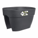 ELHO - Pot de fleurs -  Vibia Campana Flower Bridge 40 - Anthracite - Balcon extérieur - L 26 x W 39 x H 22 cm