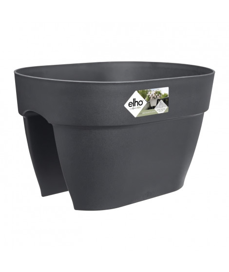 ELHO - Pot de fleurs -  Vibia Campana Flower Bridge 40 - Anthracite - Balcon extérieur - L 26 x W 39 x H 22 cm