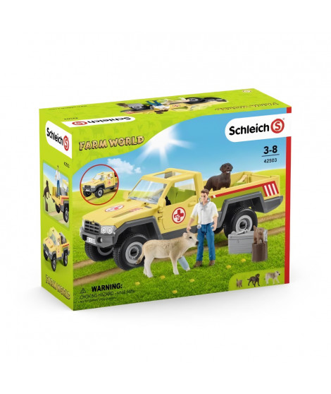 Coffret - SCHLEICH - Visite du vétérinaire a la ferme - Multicolore - Allemagne