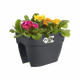 ELHO - Pot de fleurs -  Vibia Campana Flower Bridge 40 - Anthracite - Balcon extérieur - L 26 x W 39 x H 22 cm
