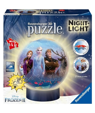 Puzzle 3D Ball La Reine des Neiges 2 illuminé - Ravensburger - Enfant 6 ans et plus