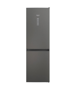 HOTPOINT HAFC8T032SK - Réfrigérateur congélateur bas 335 L(231L + 104L) - Total No Frost - L59,6cm x H191,2cm - Black Inox