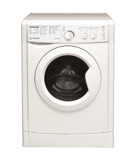 Lave-linge séchant INDESIT EWDC651251WFRN - 6 / 5 kg - Induction - 1200 trs/min - Blanc