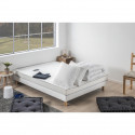 DEKO DREAM TOP Pack pret a dormir Matelas 140x190 cm + Sommier + Couette + 2 oreillers 60x60 cm - Mousse 14 cm - Ferme