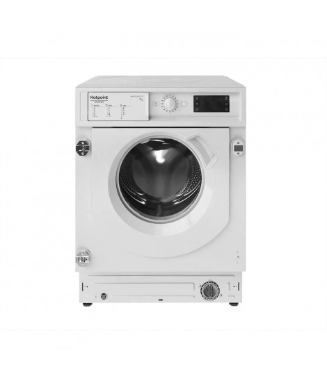 Lave-linge hublot encastrable HOTPOINT BIWMHG71483EU MyTime - 7 kg - Induction - L60cm - 1400 trs/min - Blanc