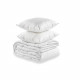 DEKO DREAM TOP Pack pret a dormir Matelas 140x190 cm + Sommier + Couette + 2 oreillers 60x60 cm - Mousse 14 cm - Ferme