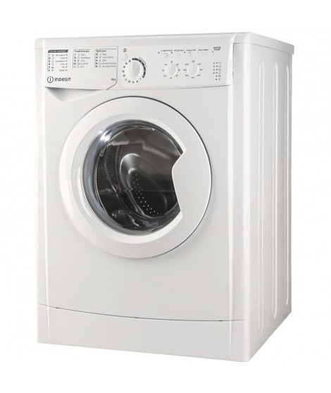 Lave-linge hublot INDESIT EWC61051WFRN MyTime - 6 kg - Moteur standard - 1000 trs/min - Blanc