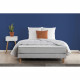 DEKO DREAM ZEN Pack pret a dormir - Matelas + sommier 140x190 + couette + 2 oreillers - Ressorts - 5 zones - 19 cm - Ferme