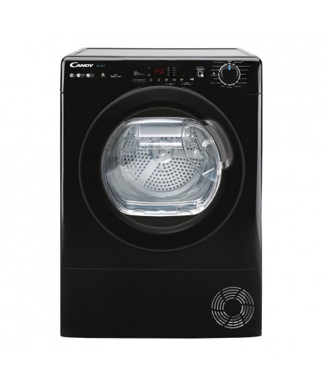 Seche-linge pompe a chaleur CANDY CSEH10A2DBEBX-47 Smart - 10 kg - Classe A++ - Connecté - Noir