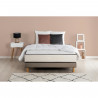 DEKO DREAM CONFORT Pack pret a dormir - Matelas + sommier 160x200 + couette + 2 oreillers - Mousse - 25 cm - 7 zones - Ferme