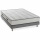 DEKO DREAM CONFORT Pack pret a dormir - Matelas + sommier 160x200 + couette + 2 oreillers - Mousse - 25 cm - 7 zones - Ferme