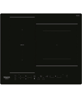 Table de cuisson induction - HOTPOINT - 3 zones - HB2760BNE - L 59 x P 51 cm - 7200W total - Noir