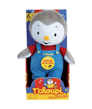 Jemini T'choupi peluche Tchoupi musical +/- 20cm