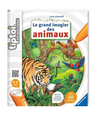 Tiptoi - Ravensburger - Le Grand Imagier des Animaux - Livre électronique interactif enfant - Multicolore