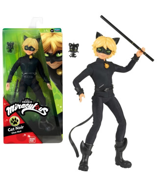 Miraculous - Poupée mannequin 26 cm Chat Noir - BANDAI