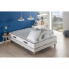 DEKO DREAM RELAX - Pack pret a dormir - Matelas + sommier 160x200 + couette + 2 oreillers - Ressorts - 7 zones - 24 cm - Ferme