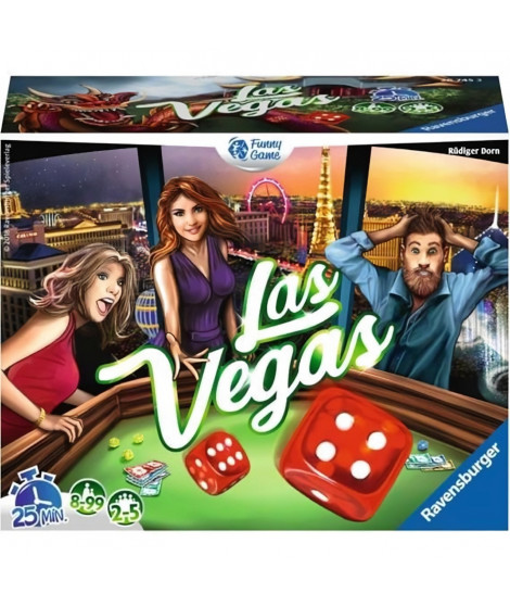 Jeu d'ambiance Ravensburger Las Vegas - Pari, bluff et chance - 2 a 5 joueurs des 8 ans