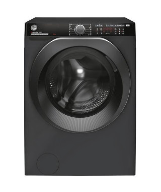 Lave-linge hublot HOOVER H-WASH 500 HWP48AMBCR/1-S - 8 kg - Induction - 1400 trs/min - Classe A - connecté - vapeur - Anthracite