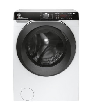 Lave-linge hublot HOOVER H-WASH 500 HWP414AMBC/1-S - 14 kg - Induction  - Classe A - 1400 trs/min - Blanc - Connecté - Vapeur