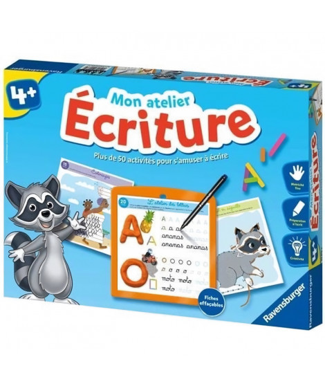 Mon atelier Ecriture - Coffret complet éducatif - Apprentissage de l'écriture - 50 activités - Ravensburger - Des 4 ans