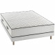 DEKO DREAM Ensemble DÉTENTE matelas + sommier 160 x 200 - Ressorts - 24 cm - 7 zones - Équilibré