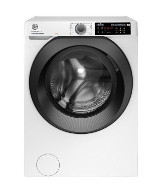 Lave-linge hublot HOOVER H-WASH 500 HW4 37XMBB/1-S - 7 kg - Induction - 1300 trs/min - Classe A - Connecté - Blanc