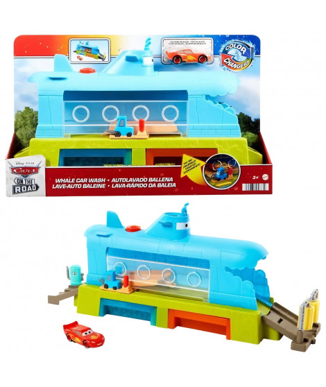 Coffret de jeu Disney+ Cars On the Road - Station De Lavage Sous-Marin - MATTEL - Color Changers - 3 ans et +