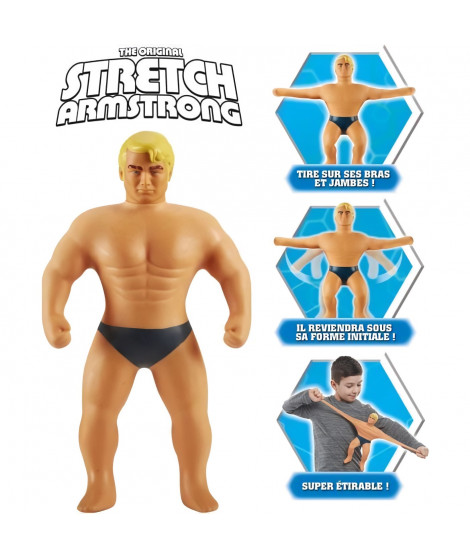 STRETCH ARMSTRONG, Personnage de 25 cm, Personnage étirable, Stretch Armstrong, Jouet pour enfants des 5 ans, TRE03