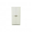 Armoire haute avec étageres et penderie - PLASTIKEN - SPACESAVER 90 - 4 grandes tablettes - 100% recyclable