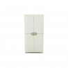Armoire haute avec étageres et penderie - PLASTIKEN - SPACESAVER 90 - 4 grandes tablettes - 100% recyclable