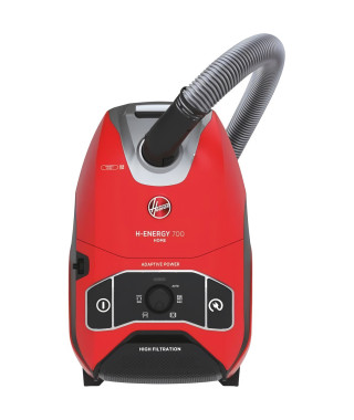 HOOVER HE710HM Aspirateur traîneau avec Sac Ultra Puissant 850W Silencieux 64 dB Grande Capacité 5L + Brosse Parquet - rouge …