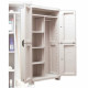 Armoire haute avec étageres et penderie - PLASTIKEN - SPACESAVER 90 - 4 grandes tablettes - 100% recyclable