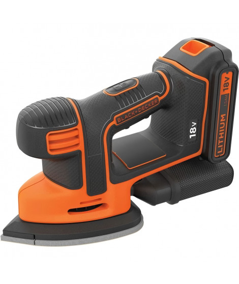 Ponceuse de détail sans-fil 18V BLACK+DECKER (Livrée sans batterie) - BDCDS18N-XJ