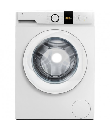 Lave-linge hublot CONTINENTAL EDISON CELL10140W1 -  10 kg  Moteur induction   Largeur 59,7 cm - 1400 tours/min - Blanc