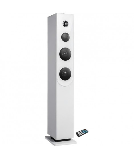 Tour de son Bluetooth INOVALLEY HP33-CD - Lecteur CD - Haut-parleurs 100 Watts - Blanc