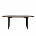 Table a manger - Contemporain - Pieds en métal - LODGE - L 200 x P 95 x H 74