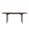 Table a manger - Contemporain - Pieds en métal - LODGE - L 200 x P 95 x H 74