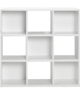 Meuble de rangement MIXCLUB 9 cases - Blanc - L 91x P 30 x H 91 cm