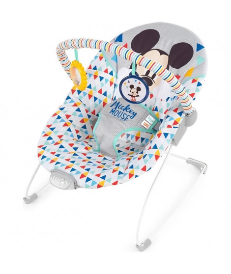 DISNEY BABY Transat Mickey Happy triangles avec vibrations et arche de jeux, jusqu'a 9 mois