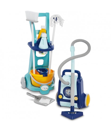 Chariot ménage + aspirateur - ECOIFFIER - A partir de 3 ans