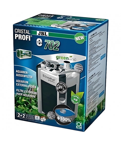 JBL Filtre extérieur Cristalprofi  E702 Greenline pour aquarium de 60 a 200 litres