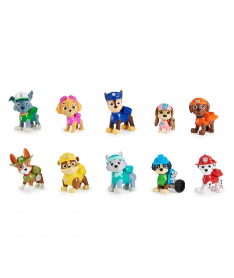 Coffret 10 figurines Pat' Patrouille 10eme anniversaire - PAW PATROL