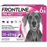 FRONTLINE Tri-Act Chiens L - 20 a 40 kg - 6 pipettes  - puces, tiques, moustiques, phlébotomes et mouches piqueuses