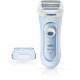 BRAUN Silk-épil Lady Shaver 5-160 Rasoir électrique - Femme - 3 en 1 - Sans Fil - Technologie Wet & Dry - Bleu