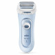 BRAUN Silk-épil Lady Shaver 5-160 Rasoir électrique - Femme - 3 en 1 - Sans Fil - Technologie Wet & Dry - Bleu