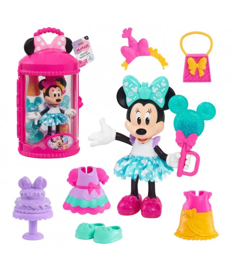 Minnie - Coffret Figurine articulée 15 cm Minnie - Theme Sweet Party